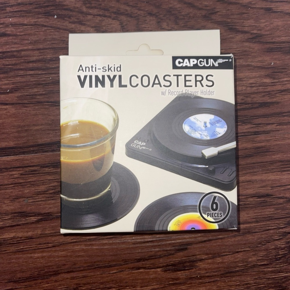 CAP GUN Vinyl Coasters Set